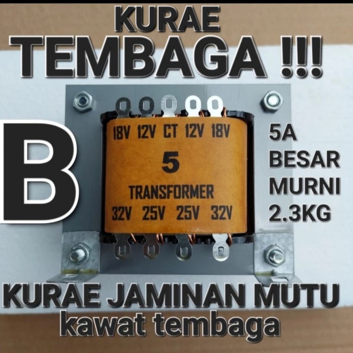 PROTON TRAVO TRAFO 5a CT 5 a murni besar tembaga era bell king audio - 5A CT KURAE B