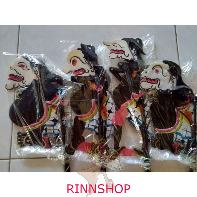 wayang kulit mini punokawan / kulit asli/ cod / wayang murah