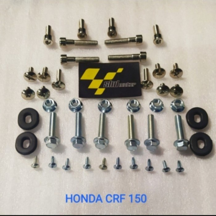 Baut Baud Full Bodi Body - Baut Setang CRF - Baut Gir Belakang CRF baut motor lengkap