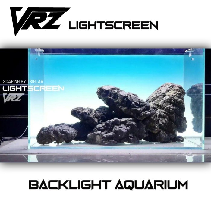 back light screen aquarium / screen light aquarium / 60 cm - 60x35 cm