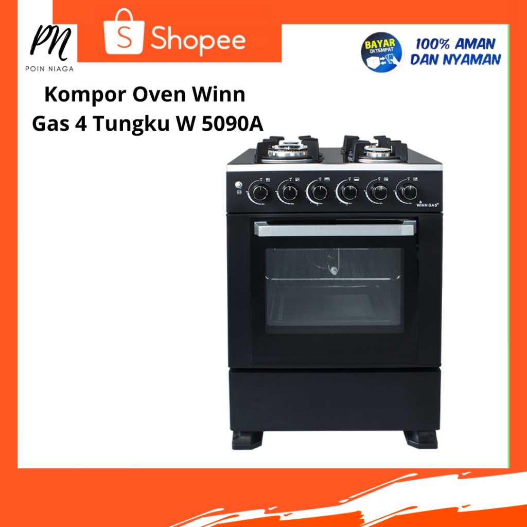 Kompor Oven Winn Gas 4 Tungku W 5090A terbaru
