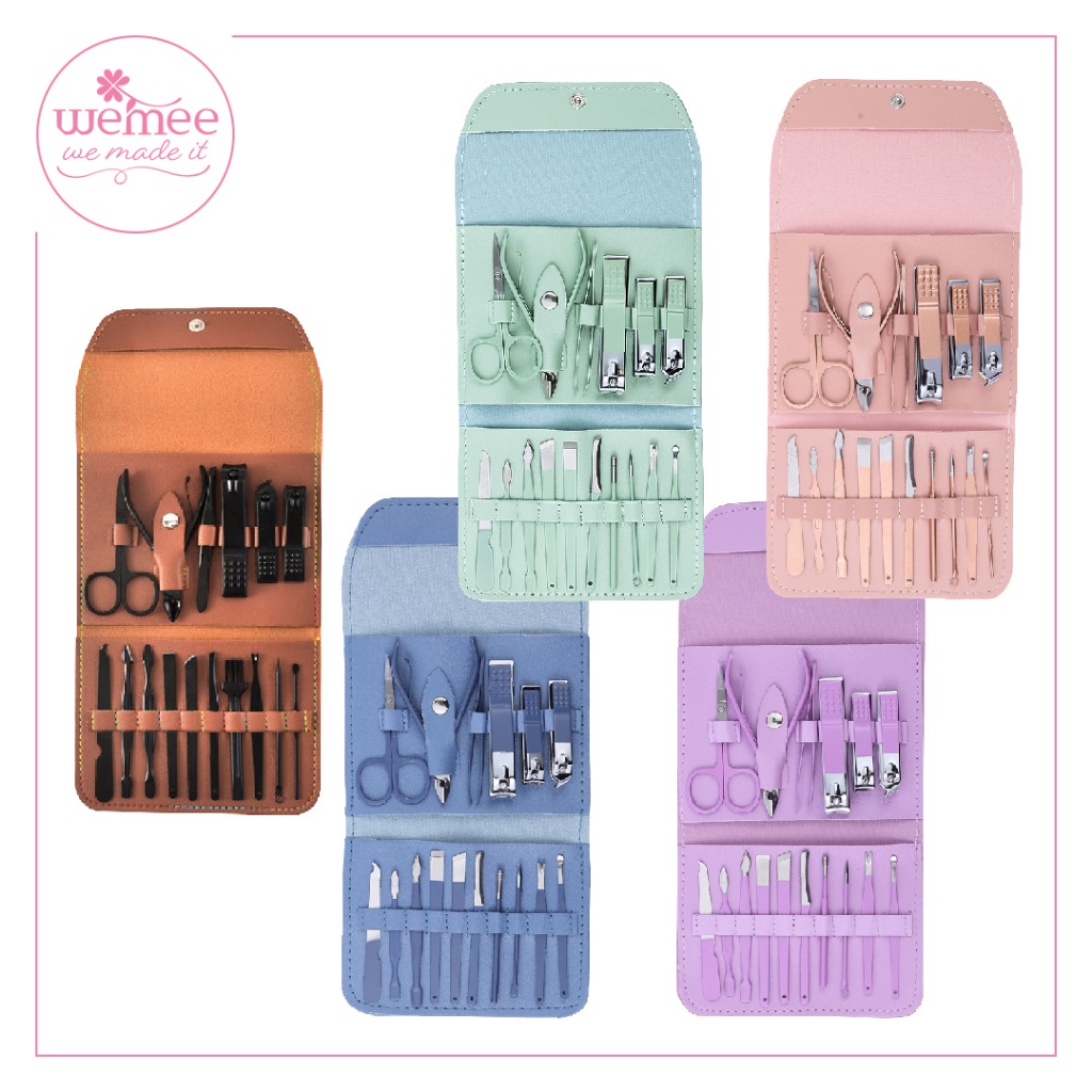 Gunting Kuku SET - Gunting Kuku Set 19 in 1 - Manicure Set 19 in 1 Perawatan Kuku