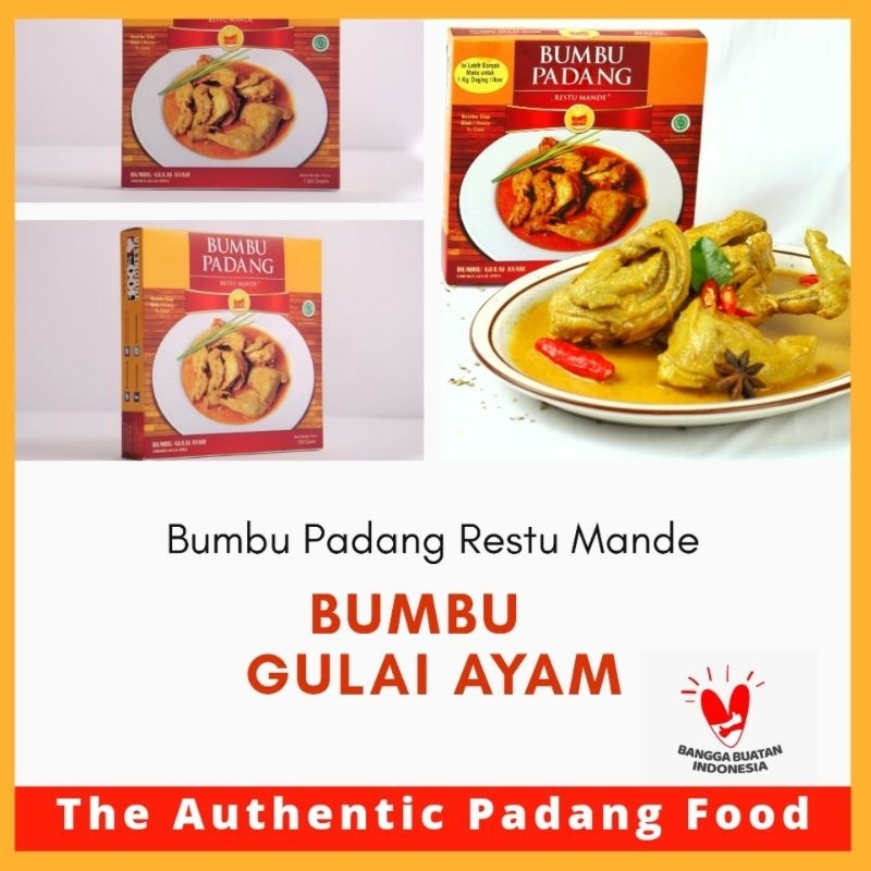

Bumbu Gulai Ayam Restu Mande 150 gram