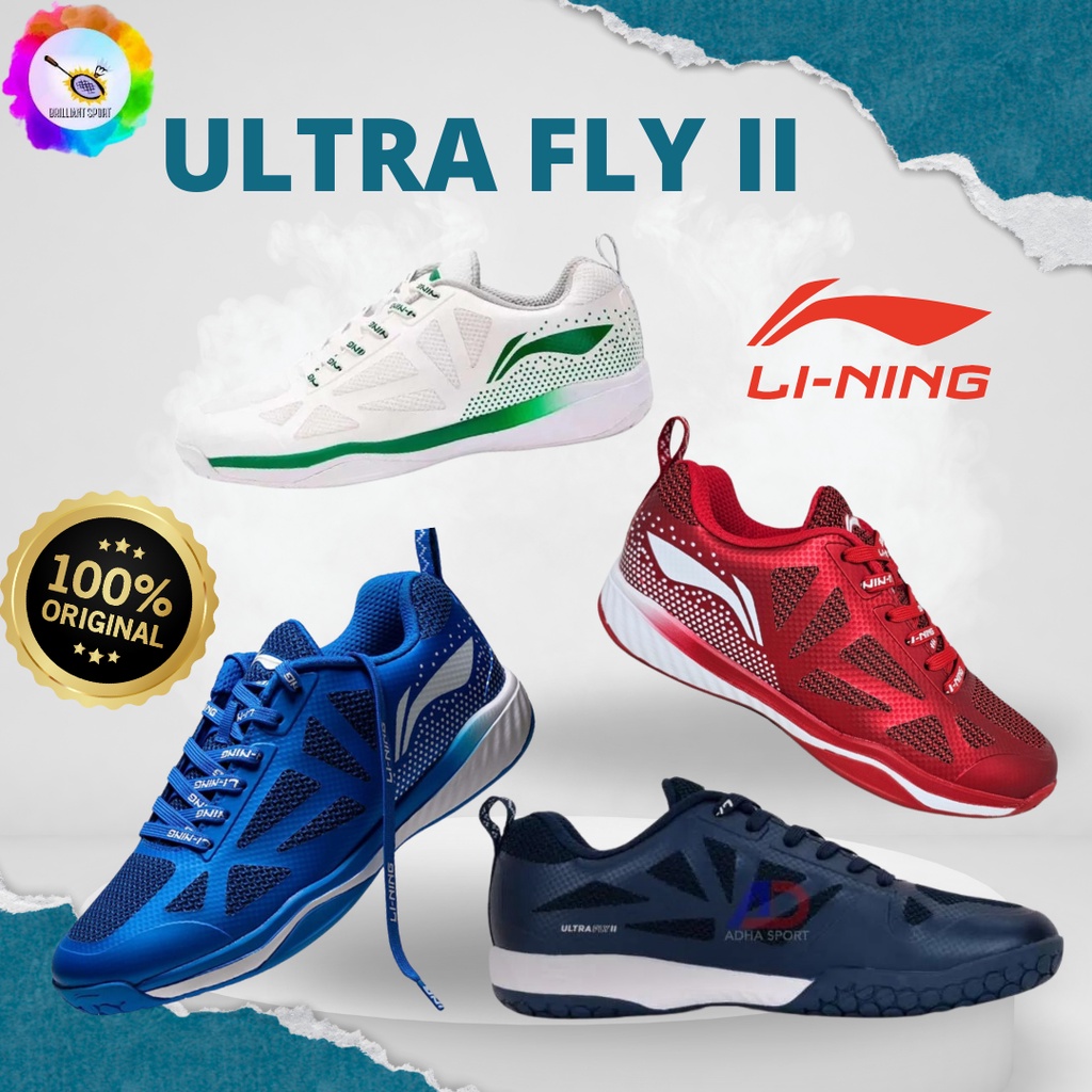 SEPATU BADMINTON LINING ULTRA FLY 2 ULTRA FLY II ORIGINAL
