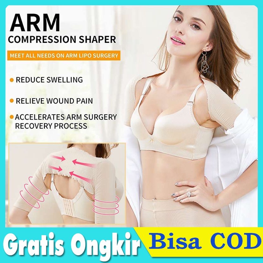 Korset wanita korset pelangsing korset pengecil lengan arm shaper lengan pendek