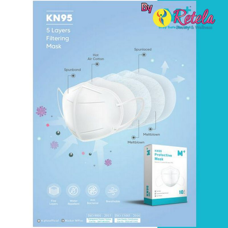 M+ KN95 PROTECTIVE MASK 1 BOX 10 PCS