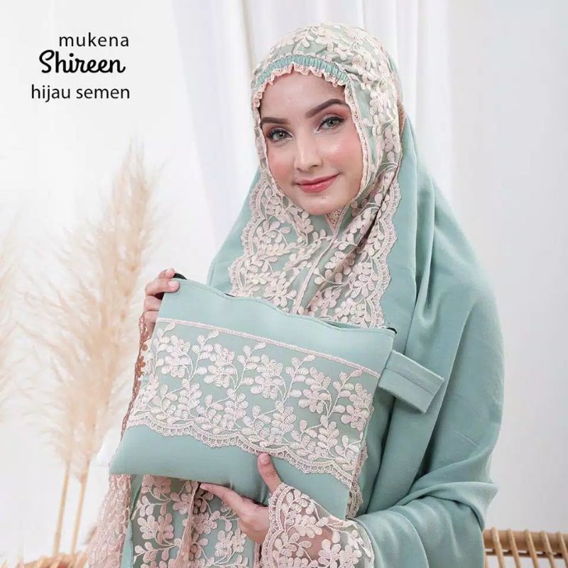 Mukena Shireen Couple Shireen Mukena Dewasa Mukena Rayon Kombinasi Renda Asli