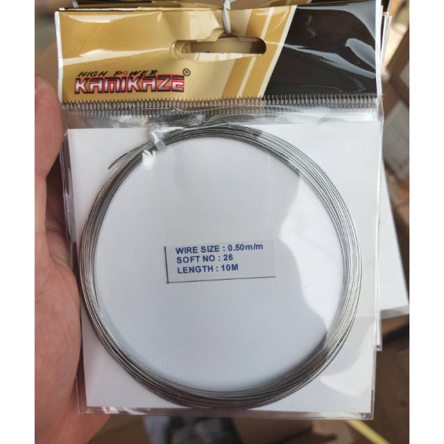 Kawat pancing atau neklin pancing soft Kamikaze stainless steel neklin wire pancing neklin tunggal