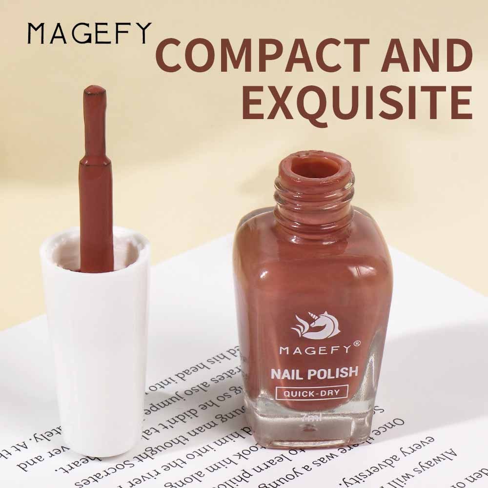 MAGEFY Glitter Kutek Cat Kuku Nail Polish Shimmer Tahan Lama Tahan Air Warna  Sparking Manicure 7ml 8010