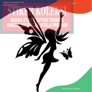 

cutting sticker peri kupu