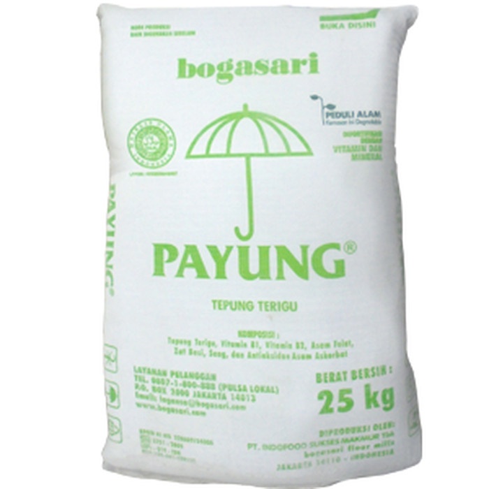 

[Big Sale] TEPUNG TERIGU PAYUNG BALL 25 KG - GROSIR TEPUNG BOGASARI MURAH