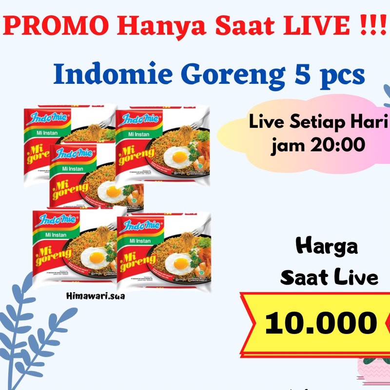 

Indomie Mie goreng Isi 5pcs