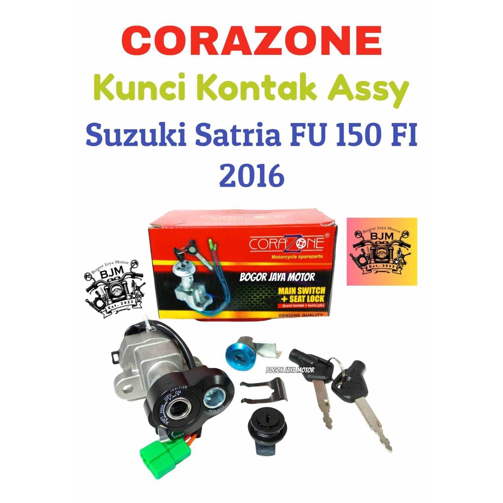 1 SET CORAZONE KUNCI KONTAK ASSY SUZUKI SATRIA FU 150 FI 2016 KUNCI KONTAK MURAH MOTOR SATRIA FU 150