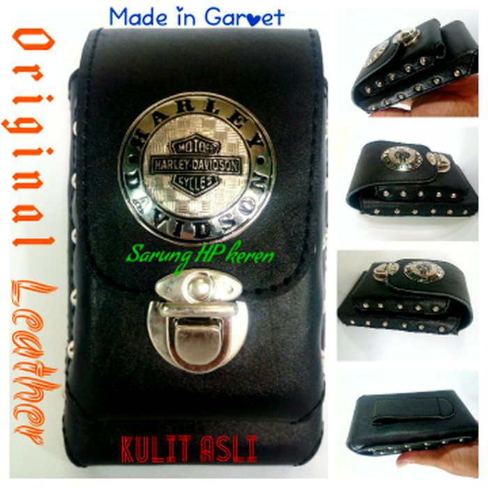 Dompet Sarung HP HD Smartphon Keren Dobel Kulit Asli Garut Murah DK-16