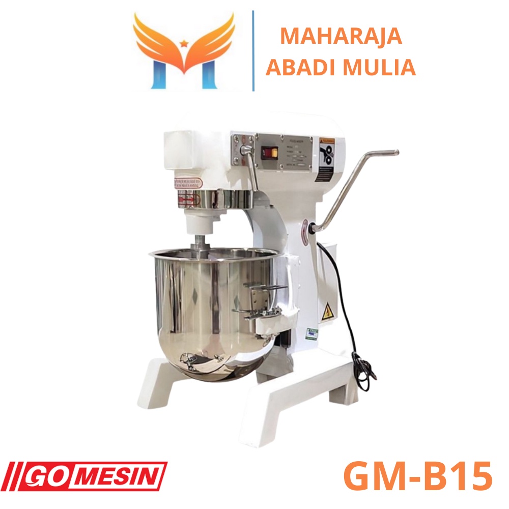 Planetary Mixer 15 Liter Gomesin GM-B15 Mixer Roti Kue 15 Liter