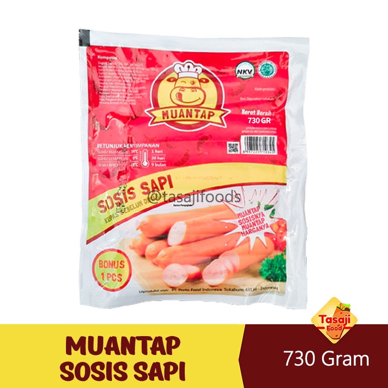 

Muantap Sosis Sapi Ori Short 730gr