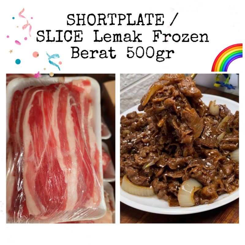 

COD Beef slice SHORTPLATE Lemak 500 gram