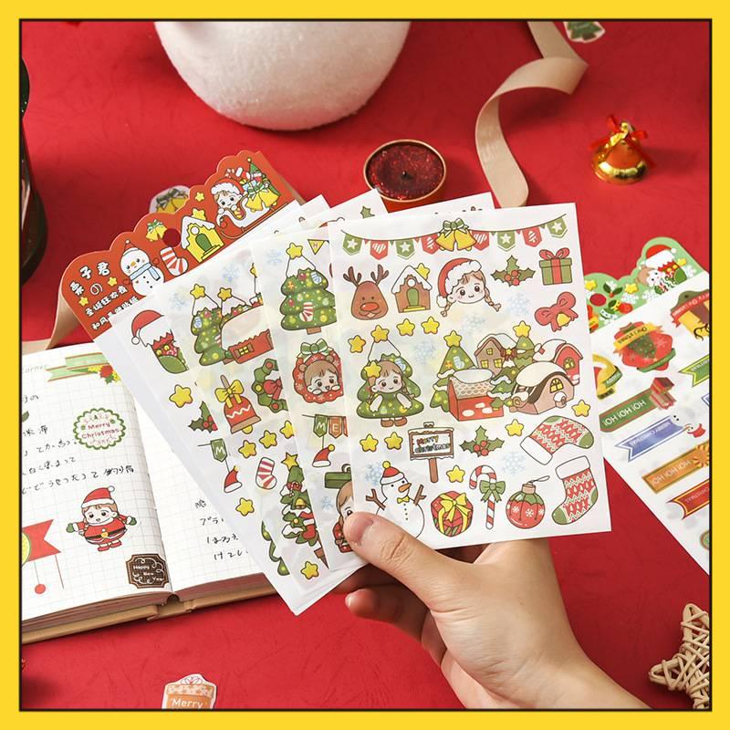 

⭐ MKBK ⭐ Sticker Stiker Lucu Tema Merry Christmas Stiker Tahan Air Stiker tahan Cuaca Stiker estetik Natal Stiker Chromo Hadiah Natal