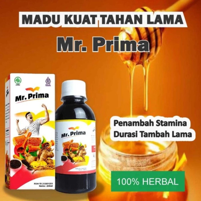 

Madu Herbal Stamina Pria Dewasa Asli BPOM Mr. Prima