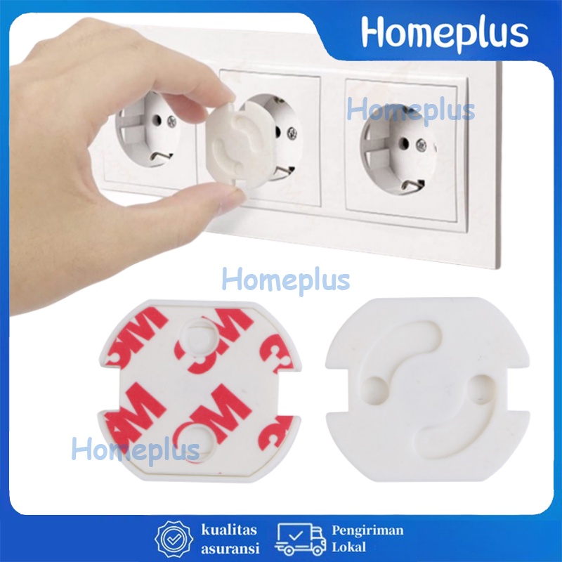 HomePlus Penutup Colokan Listrik Stop Kontak Listrik Bayi Anak Penutup Pelindung Soket Anti Listrik Pengaman Colokan Listrik Socket Cover