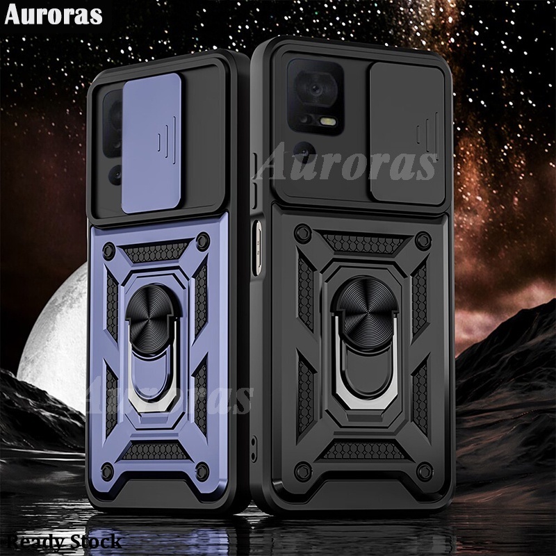 For Sharp Aquos V7 Plus Phone Case Casing Armor Shockproof Camera Protection Ring Back Cover for Sha