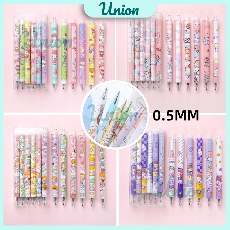 

UM 6Pcs Pulpen Gel Mekanik 0.5Mm / Pulpen Gel Lucu / 6 Pcs Tekan Gel Pena Pena Alat Tulis Kantor / Ballpoint Mekanik Pulpen