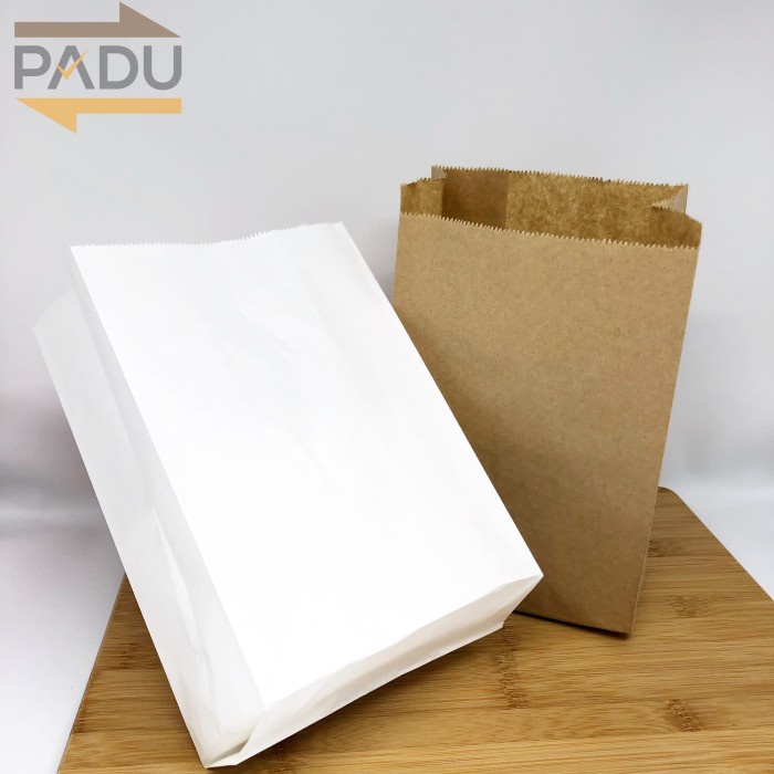 

Paper Bag / Kantong Kertas L - Kantong Roti / Fried Chicken / Snack - Putih