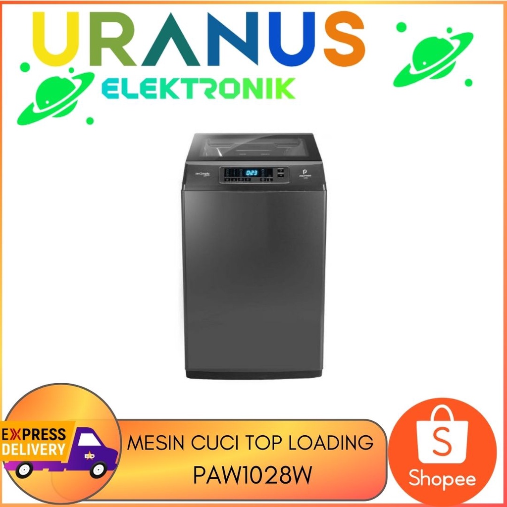 POLYTRON MESIN CUCI 1 TABUNG 10KG PAW 1028 Y / PAW1028Y ZEROMATIC