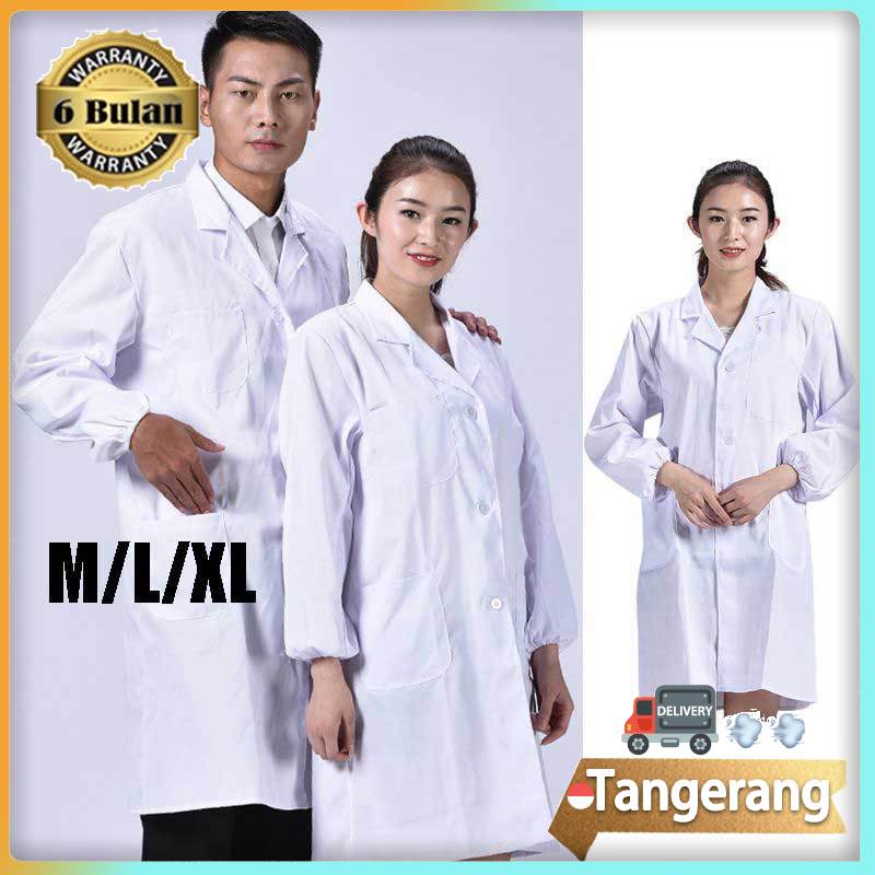 Jas Lab  / Jas Laboratorium / Baju Laboratorium / Baju Lab Lengan Panjang Pendek Pria Wanita Murah