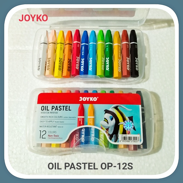 

JOYKO Oil Pastel Krayon Minyak 12 / 24 Colors Non Toxic