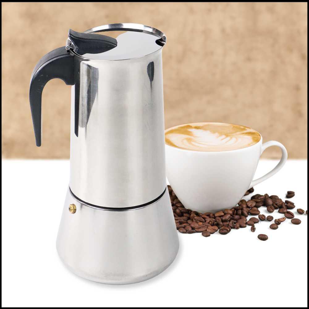 

COREVIIP Teko Moka Pot Espresso Coffee Maker Stovetop Filter 12 Cup - Z21