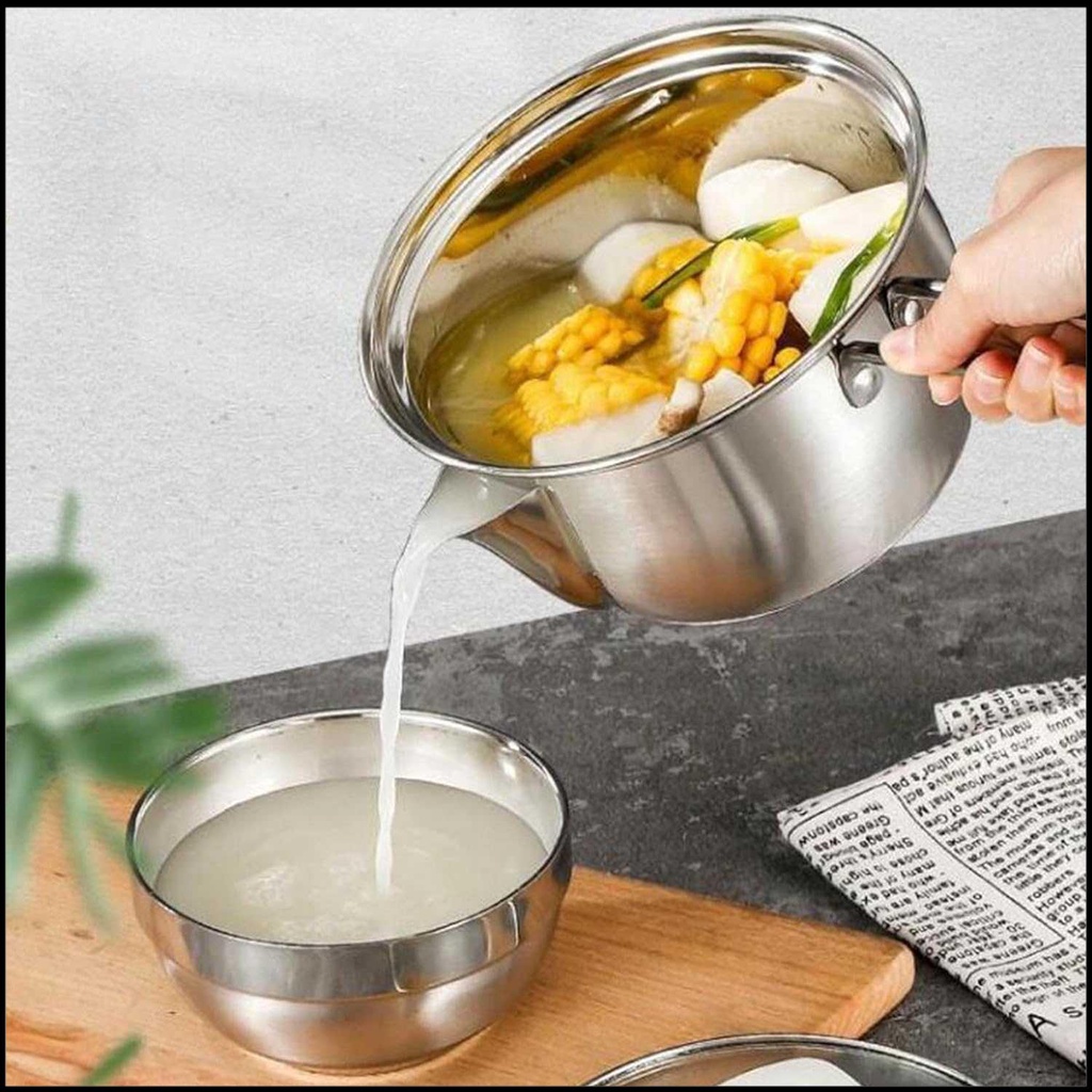 

XINBA Panci Sup Stainless Steel Oil Soup Seperator with Handle 1.5L - X15