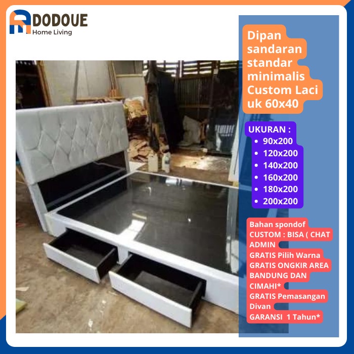 #1 Divan Risbang Dipan Tempat Tidur Minimalis Laci