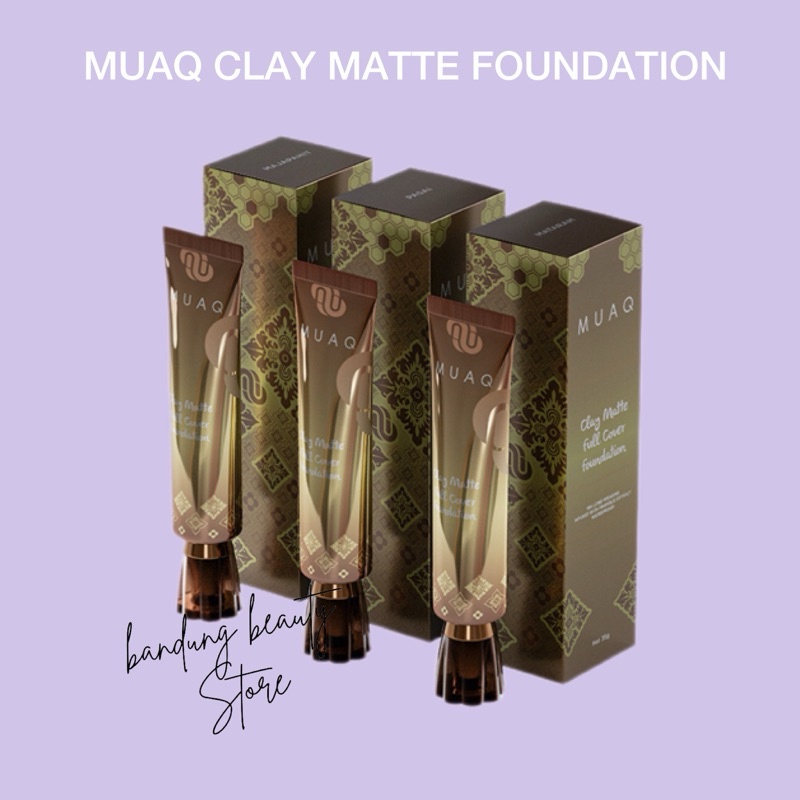 Muaq clay matte full cover foundation / muaq clay matte foundation / muaq foundation / foundation mu