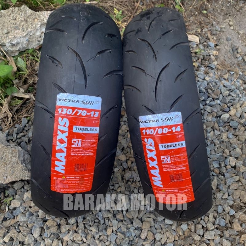 Ban Tubeless  110/80-14 dan 130/70-13 PCX 160 Victra Maxxis
