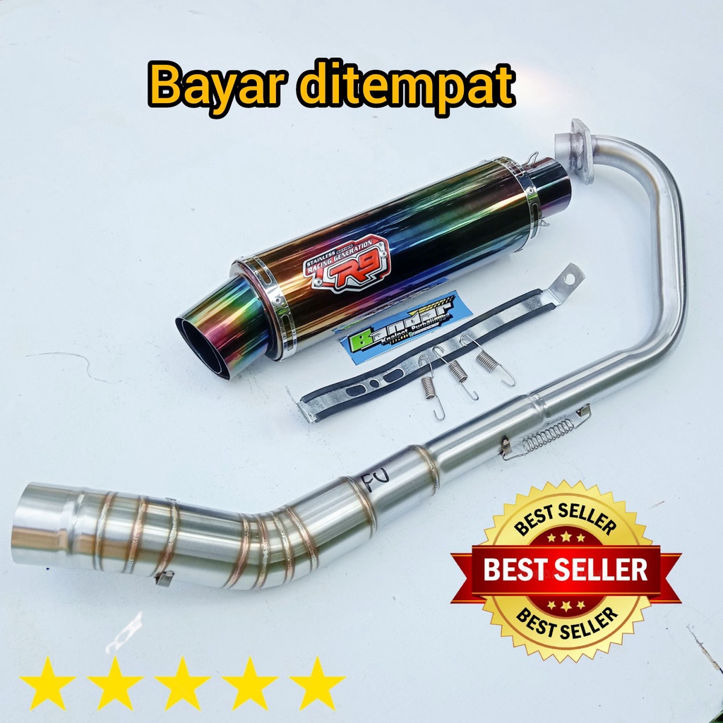 TERMURAH KNALPOT RACING R9 MUGELLO RAINBOW SATRIA FU R15 VIXION MX KING MX NEW MEGAPRO BISON VERZA X