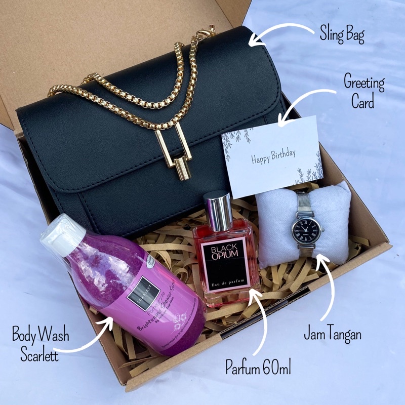 [A7829]GIFT BOX TAS BODY WASH SCARLETT/KADO TAS CEWEK/KADO SCARLETT/KADO PACAR/KADO VALENTINE/KADO A