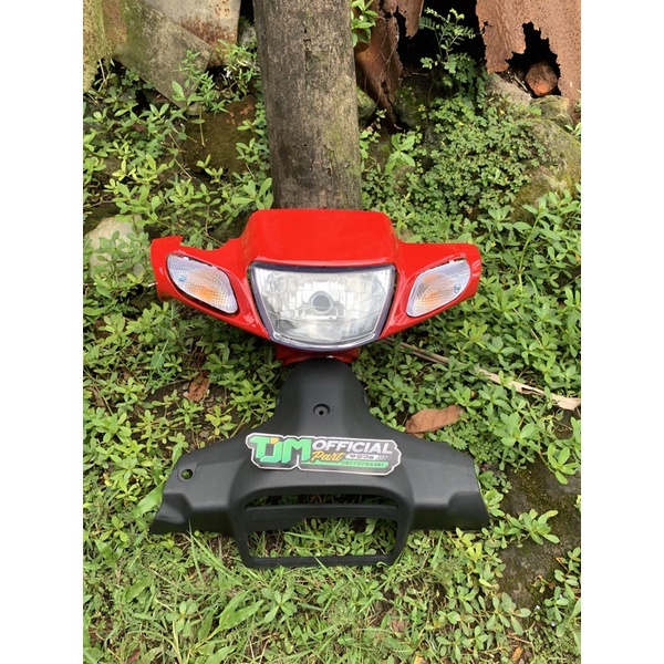 batok lampu depan fizr batok kepala fizr warna merah set batok belakang fizr & lampu + sen kanan kir