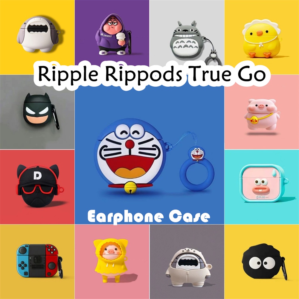 Popularity Untuk Ripple Rippods True Go Case Kartun Kulomi & Shiba Inu Soft Silicone Earphone Case C