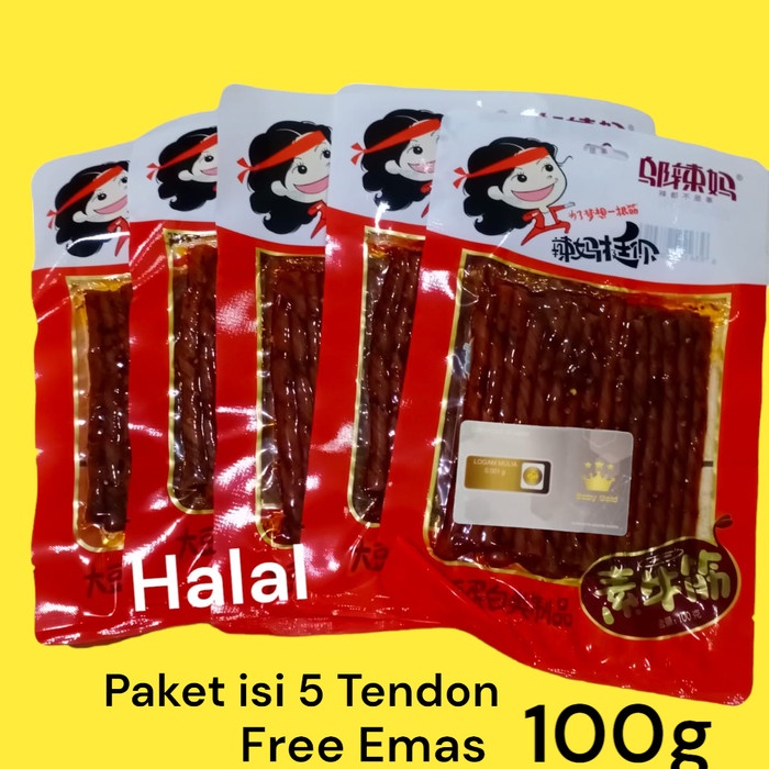 

Paket Isi 5 Latiao Tendon Snack Cemilan Original wulama