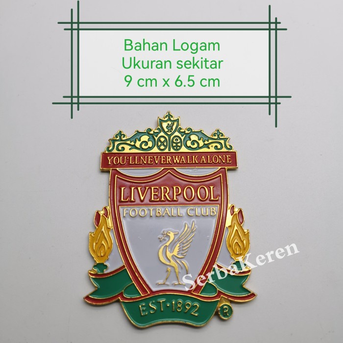 

Emblem liverpool B ada lemperekat bahan Logam club sepak bola
