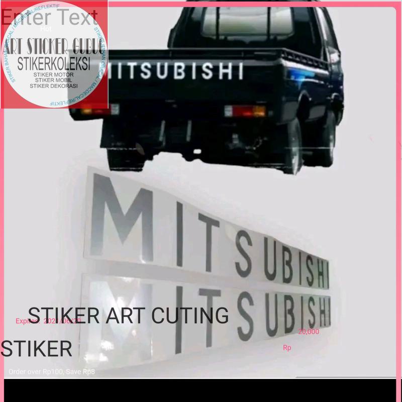 srtiker Sticker cutting bak mobil L300 MITSUBISHI