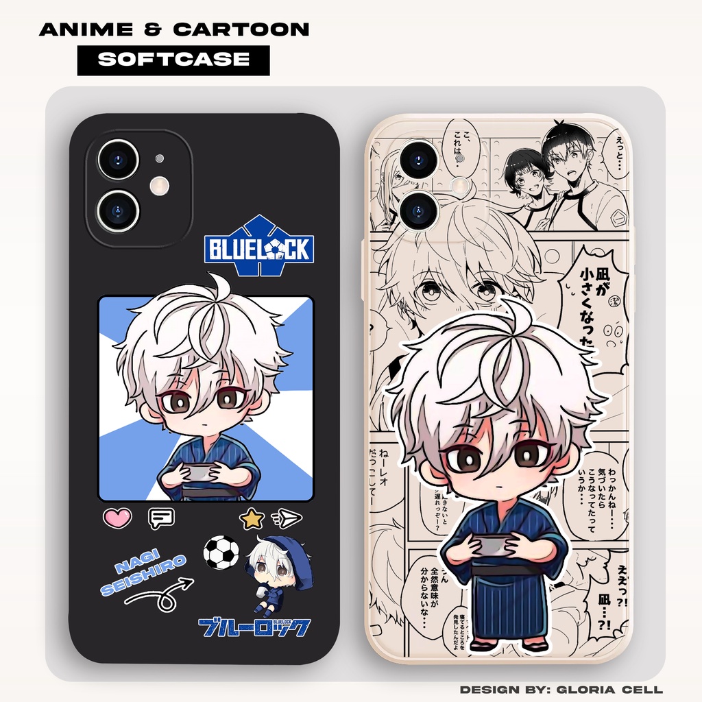Case Vivo Y15S Y16 Y17S Y12 Y20 Y22 Y36 Y27 Y01 Y30 Y50 Y53 Y1S Y91 V15 V20 S1 Blue Lock Nagi Series