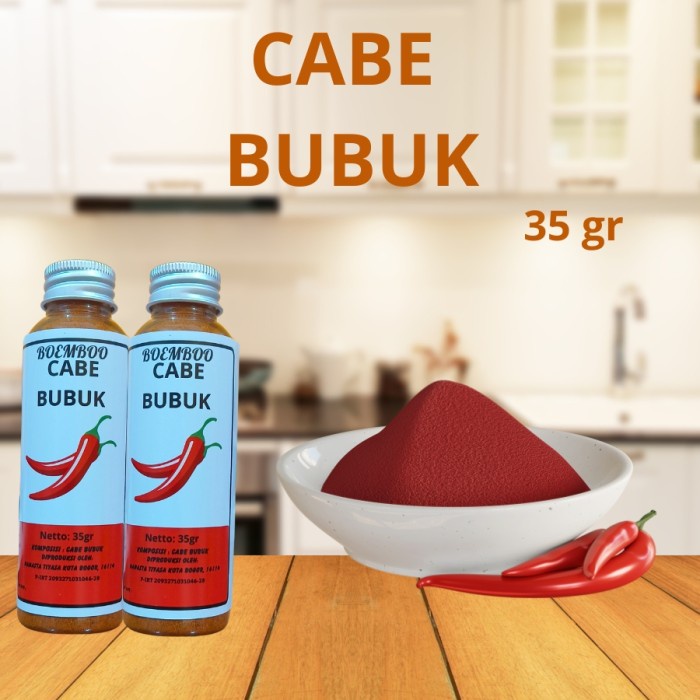 

BOEMBOO Chilli powder - Cabai Bubuk Premium - Cabe Halus 100% non-MSG