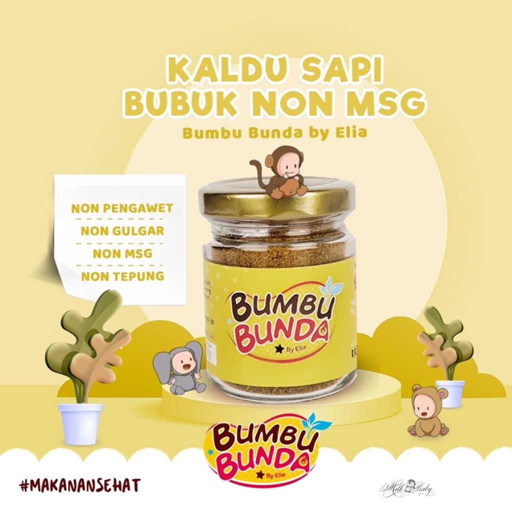 

Bumbu Bunda by Elia Kaldu Sapi Non MSG Non Pengawet Non Gulgar