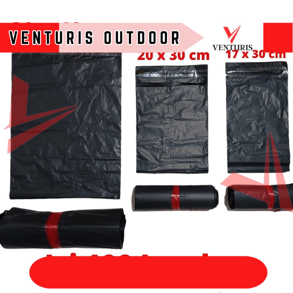 

Plastik Polymailer 17x30 20x30 30x40 Hitam plastik packing
