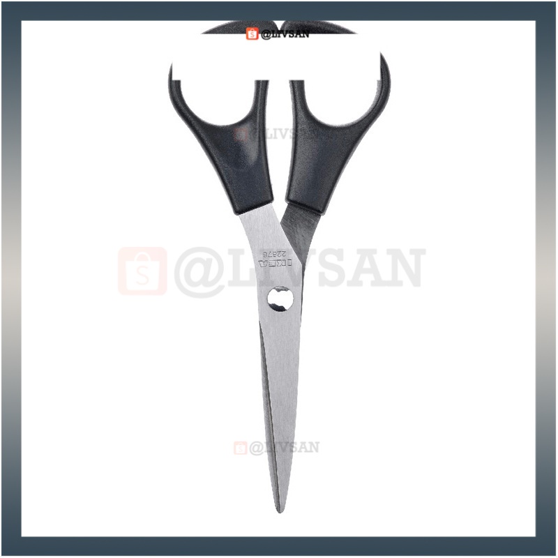 

MANOGA gunting baja tahan karat hitam gunting kertas gunting serbaguna gunting kecil gunting