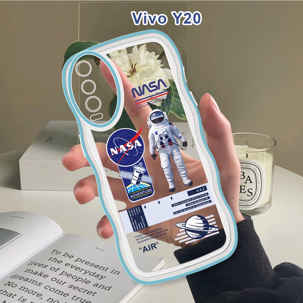 Casing Untuk Vivo Y20 Y20S Y20i Y20T Y20g Y20a Y12A Y12S 2021 Soft Case Nasa Astronaut Shockproof Po