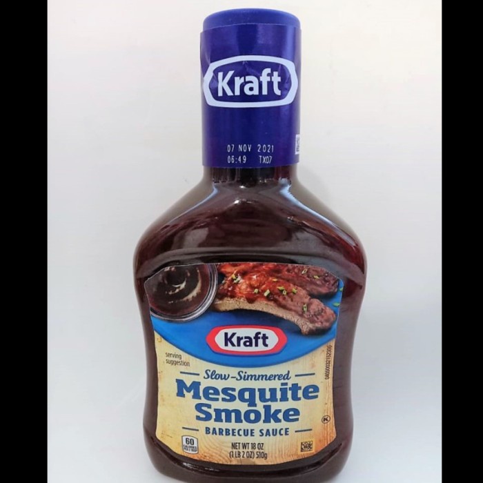 

KRAFT SLOW SIMMERED MESQUITE SMOKE BARBECUE SAUCE 496 GR / SAUS BARBEQ