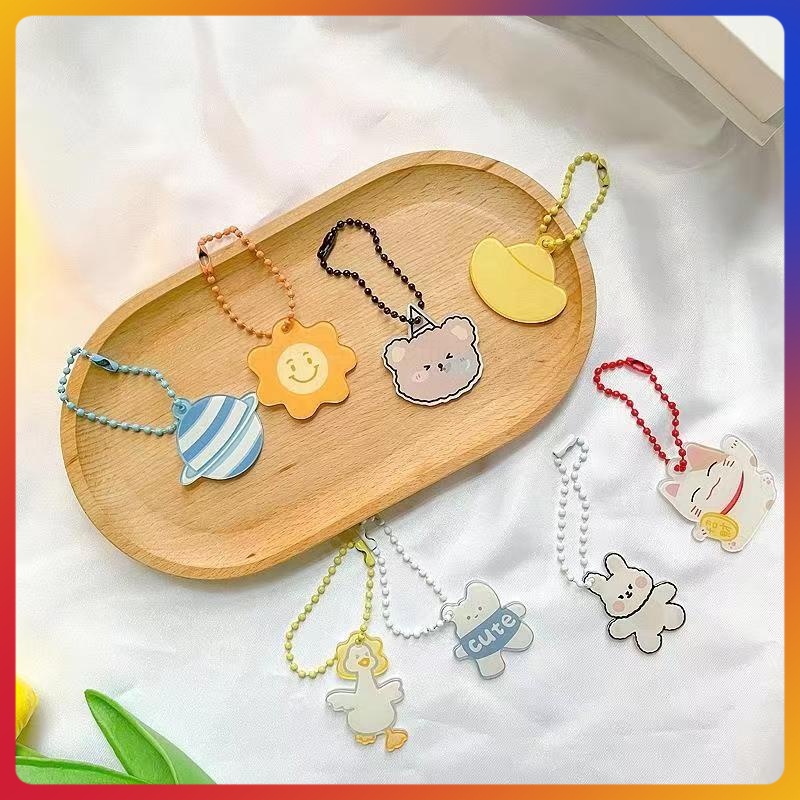 Gantungan kunci tas akrilik / gantungan kunci tas akrilik kartun lucu